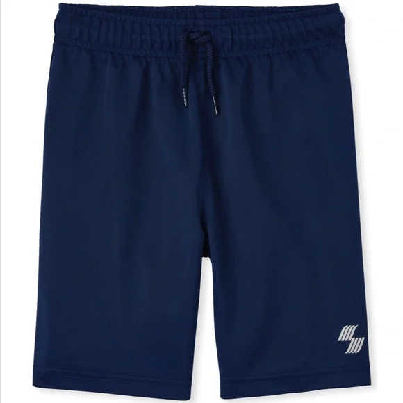 The Children’s Place Sport Boys Basketball Shorts Navy Blue (Tidal)