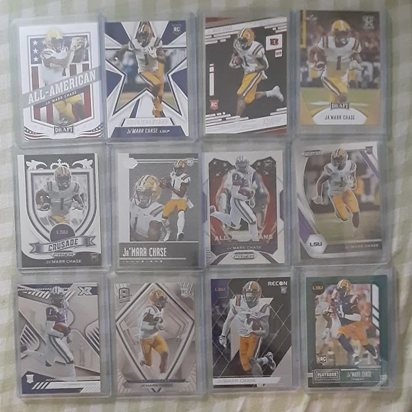 Ja'Marr Chase 12 card Rookie-RC lot