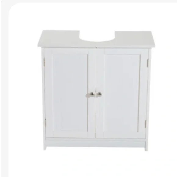 Single bathroom vanity base only with hardware