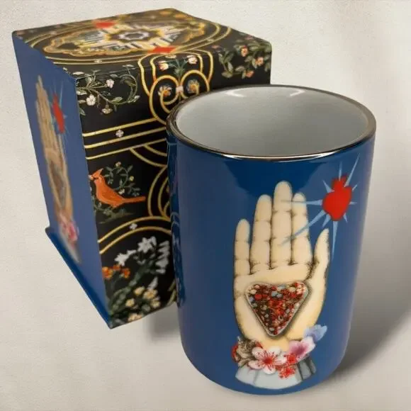 Christian Lacroix Paris Pencil Holder Cup Porcelain Gift Box Set Maison de Jeu