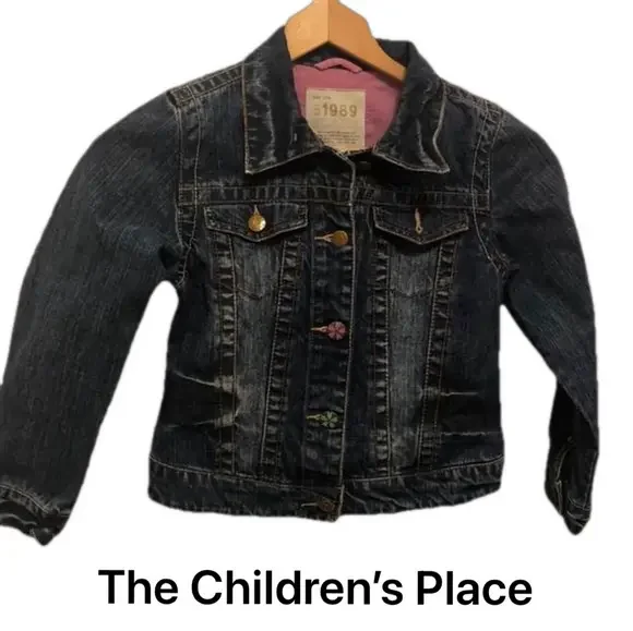 The children’s place Jean jacket size M7/8 GUC🌺