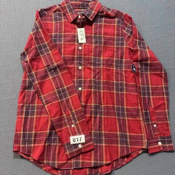 The Children's Place Dad Matching Short Sleeve Shirt Boy's Sz XXL Bland‎ New
