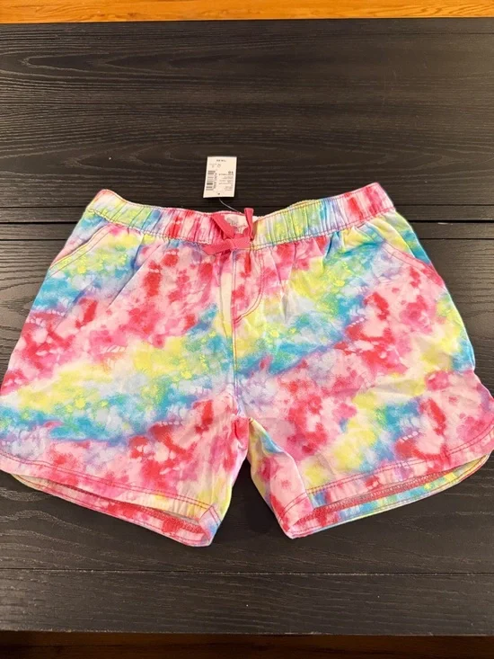 The Children's Place Tie-Dye Pull-On Shorts - Pink, Yellow, Blue, Green