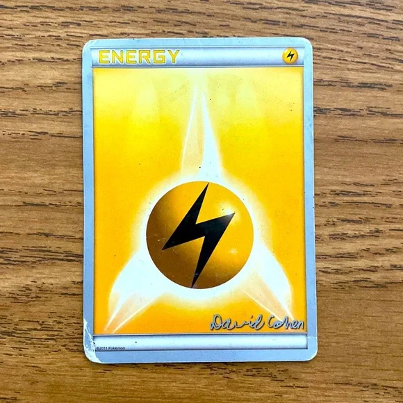 Pokemon World Championships 2011 ENERGY card - David Cohen in bottom right
