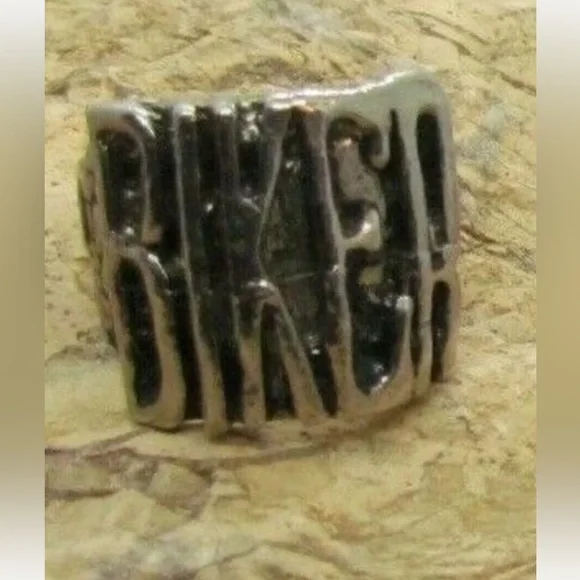Biker Ring for Men Size 9.