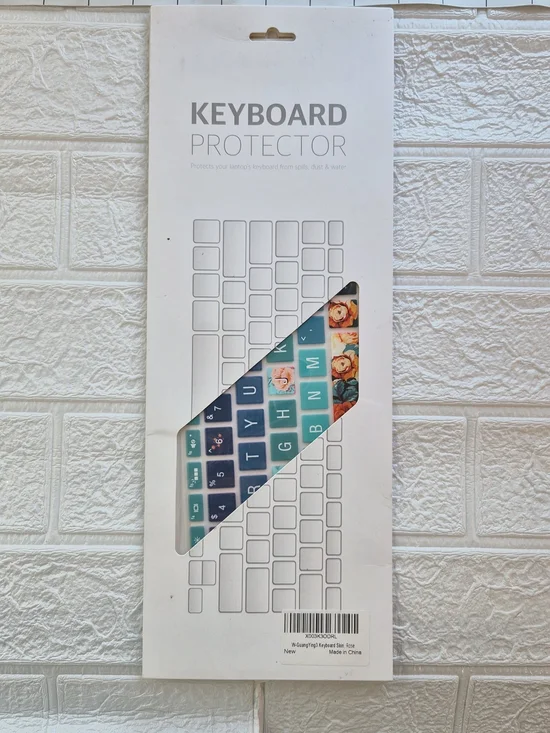 Keyboard Protector Silicone Cover - Teal & Floral