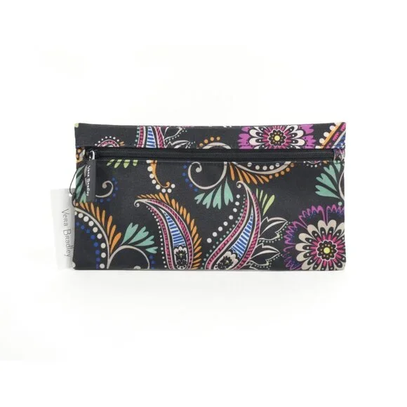 Vera Bradley Bandana Swirl Lighten Up Pencil Pouch NWT‎