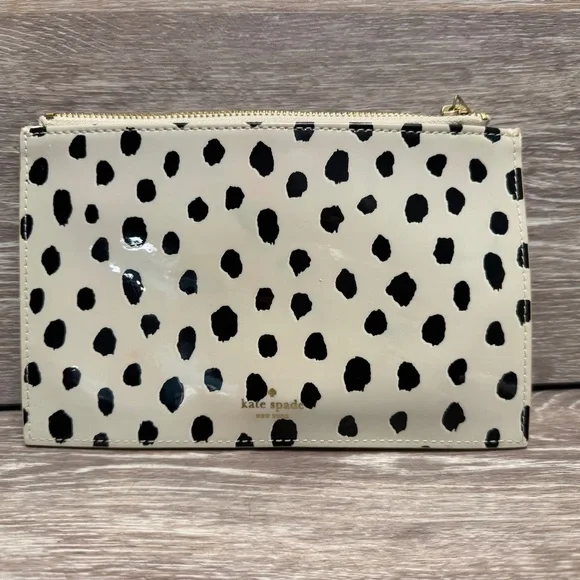 Kate Spade  New York Flamingo Dot‎ Zipper Top Pencil Pouch