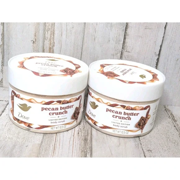 Dove‎ Pecan Butter Crunch Limited Edition Body Scrub 10.5 oz **LOT OF 2**