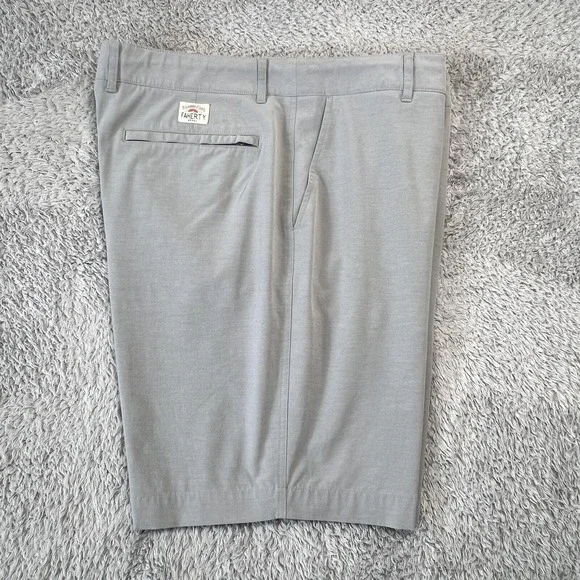 Faherty Shorts Mens 38 Gray All Day Athleisure Chino Drawstring Stretch 9