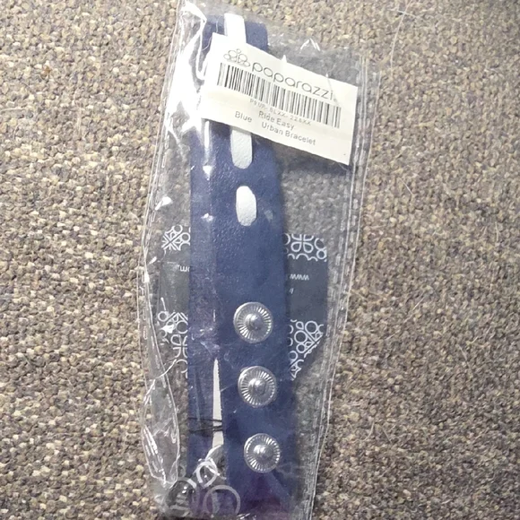 Paparazzi Bracelet ~ Ride Easy - Blue. Snap