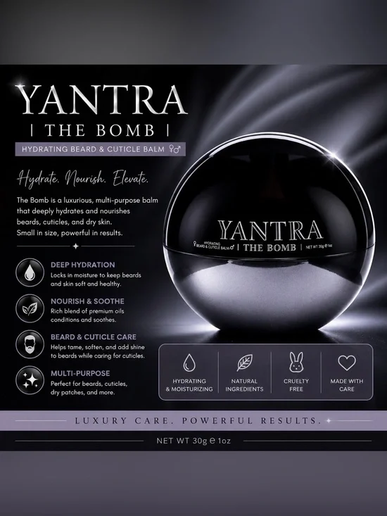✨ YANTRA “The Bomb” Hydrating Beard & Cuticle Balm ✨