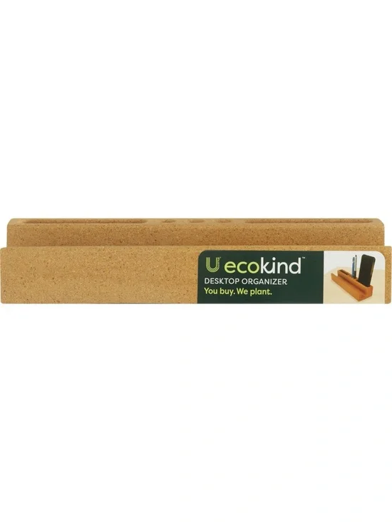 U Style Ecokind Cork Desk Organizer Sustainable Phone & Pen Holder Eco-Friendly