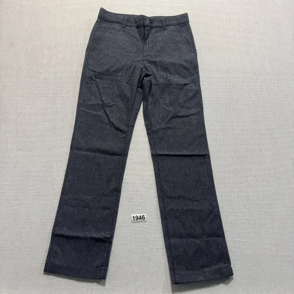 The Children's Place Dress Pants Boys Size 10 Black‎ Herringbone NWT