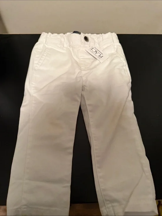 The Children's Place White Kids Chino Pants - Classic Straight Leg