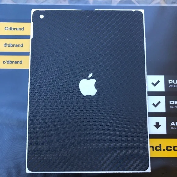 NWT: iPad SKIN by dbrand Grey Carbon Fiber for iPad 9.7