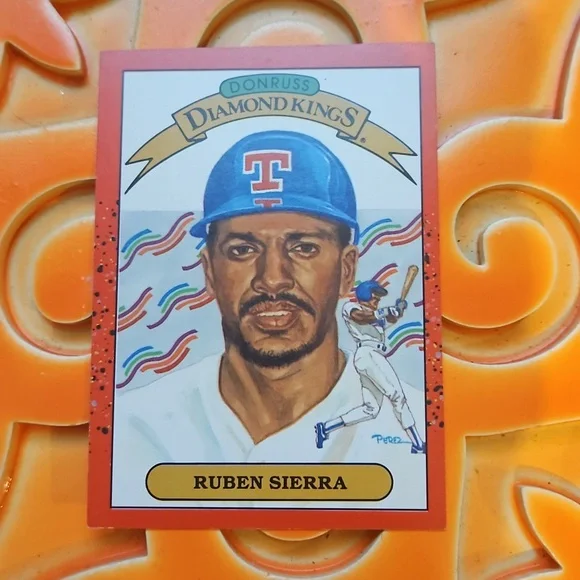 1989 Donruss Diamond Kings Ruben Sierra Card #3