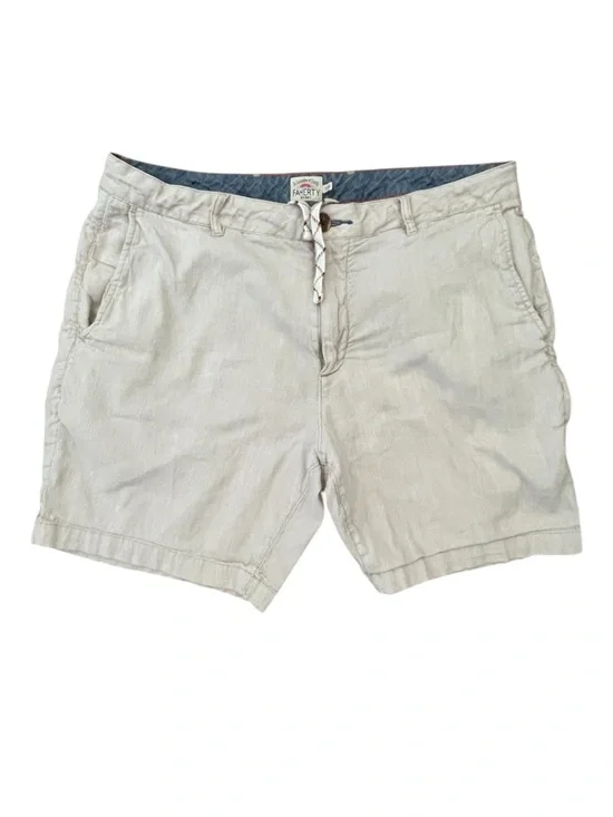 Faherty Linen Blend Drawstring Shorts