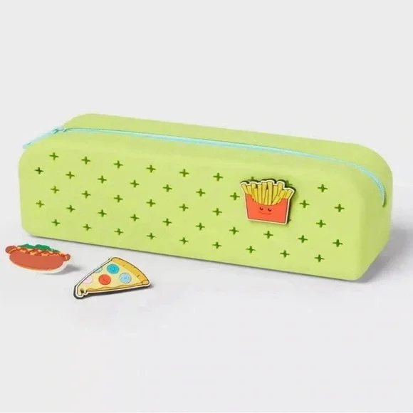 UP & UP | Silicone Charm Pencil Pouch Green With Charms