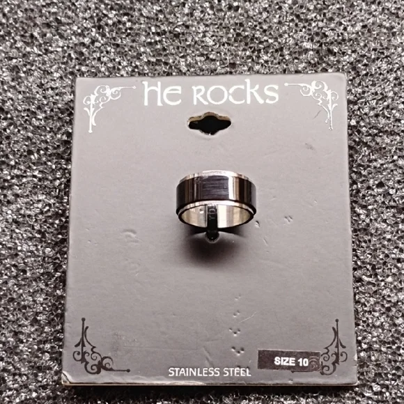 He Rocks Stainless‎ Steel Ring
