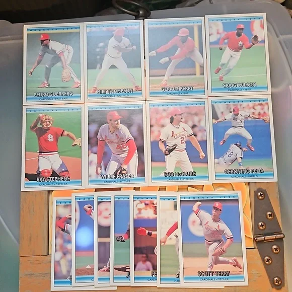 1992 Dunruss Saint Louis Cardinals Baseball Cards 8 pack