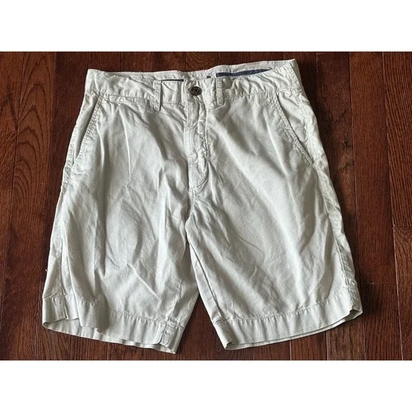 Faherty Shorts Mens 29 Beige Cotton Lyocell Chino Casual Summer