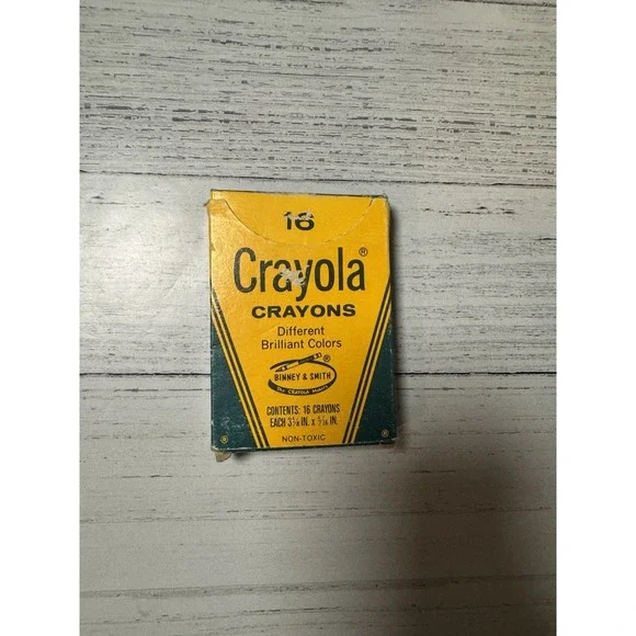 Vintage‎ Crayola 16 Binney & Smith Co New York Color School Crayons Most Unused