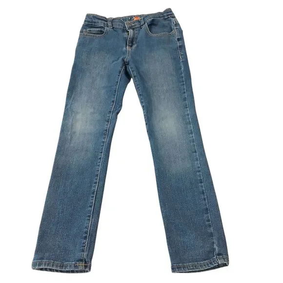 The Children's Place Blue Wash Adjustable Waiste Skinny Denim Jeans-Size 8