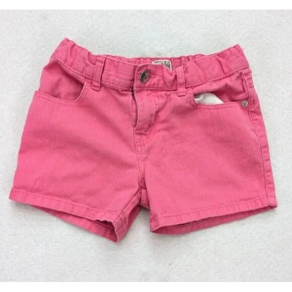 The Children's Place Girls Denim Jean Shorts Pink Size 10 Adjustable Waist
