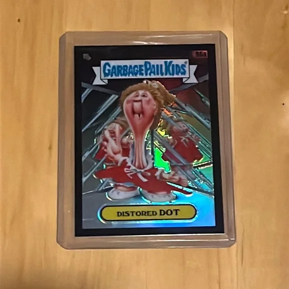Garbage Pail Kids GPK Chrome Black Refractor Distorted Dot 96a 64/99