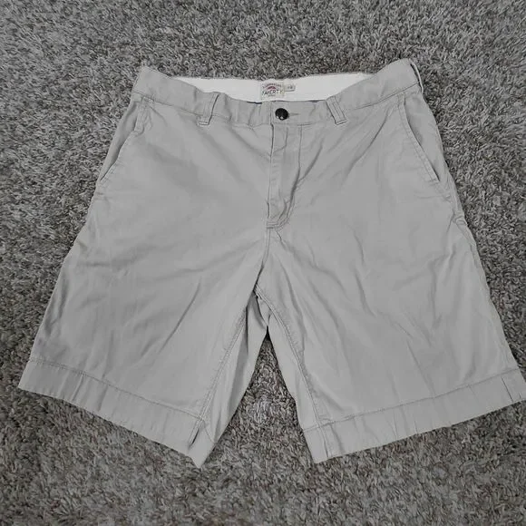 Faherty Shorts Mens 31 Beige Chino Hiking Stretch 8.5