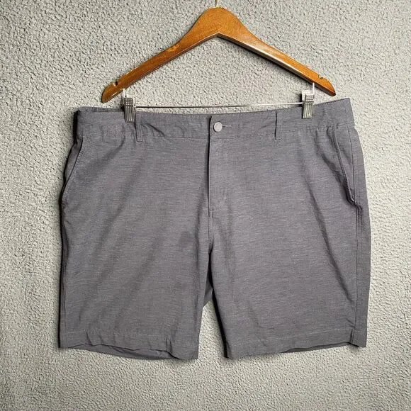 FAHERTY All Day Short Men's Size 38 Gray 9 Inch Inseam Stretch Pockets