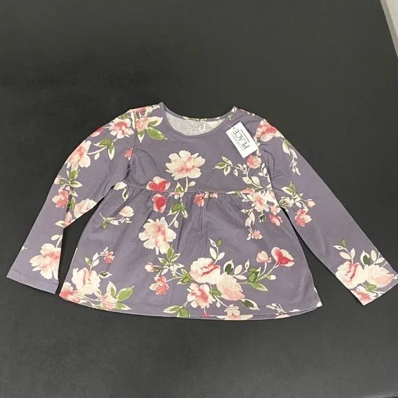 The Children's Place Floral Long Sleeve Tee Girl’s Toddler Knit T-Shirt