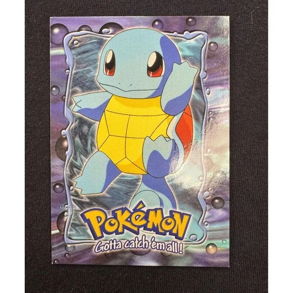 Topps Vintage Pokemon Card‎ Squirtle Gotta Catch Em All Collectible Holo Art