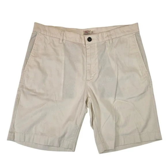 Faherty Men's 35 Island Life Shorts Pumice Tan Organic Cotton Tencel MBS2106-PUM