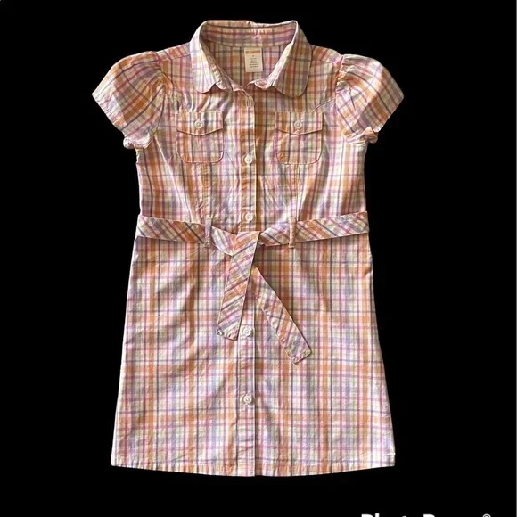 GYMBOREE-PASTEL PLAID DRESS