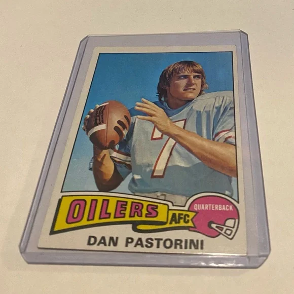 Dan Pastorini 1975 Topps Football Card # 50 Vintage Collectible Houston Oilers