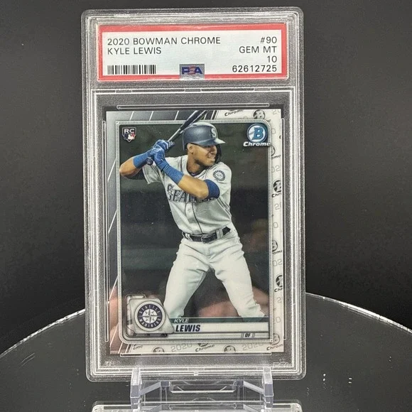 Kyle Lewis 2020 Bowman Chrome RC #90 PSA 10 Seattle Mariners Rookie RC