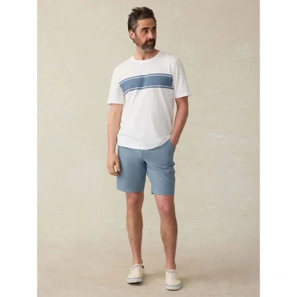 Faherty All Day Shorts 9” Inseam Pockets Drawstring Vacation Sz 38
