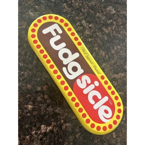 1999 Vintage Fudgsicle Pencil Metal Case With Insert Tray Great Condition!