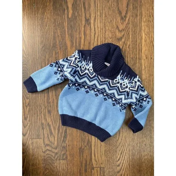 NEW GYMBORee Baby 6-12 Months Blue Navy Shawl Collar Sweater