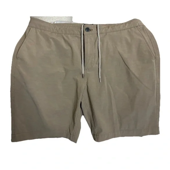 FAHERTY All Day Shorts Mens 36 Beige Khaki 9
