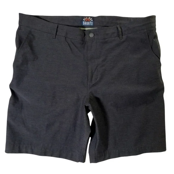 Faherty All Day Shorts Men's Size 38* Dark Gray Drawstring Stretch Logo Chino