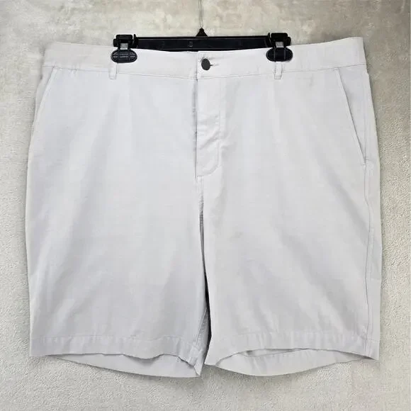Faherty All Day Chino Shorts Mens 40 Gray Stretch Relaxed Fit 9