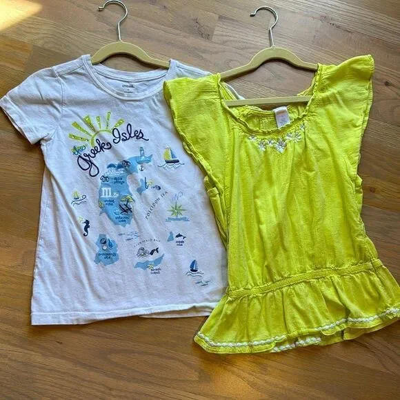 Gymboree Set of Two Mediterranean Short Sleeve Tops Size 9