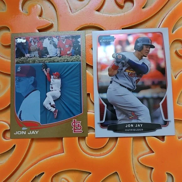 Topps Carlos Beltran Saint Louis Cardinals #224 Gold Foil and #148 Platinum 2 Pk