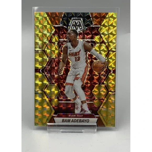 Panini Mosaic 2022 Bam Adebayo Heat‎ #78 Yellow Reactive Prizm