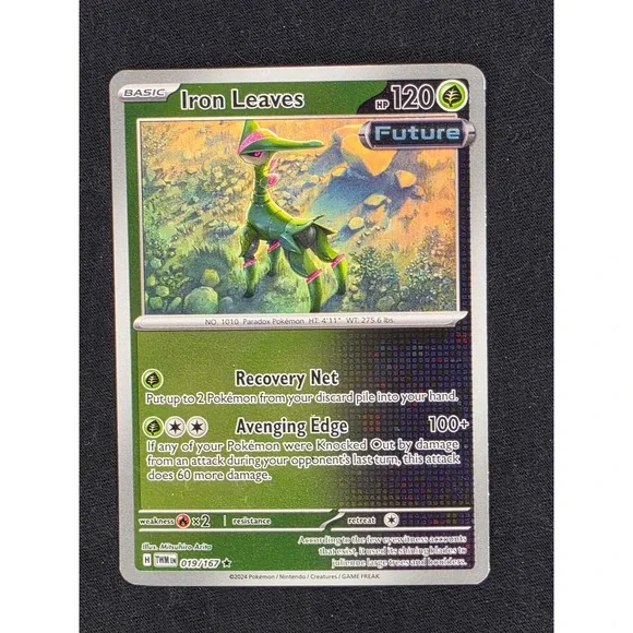 Pokemon Iron Leaves Future Basic Card 1010 019 167‎