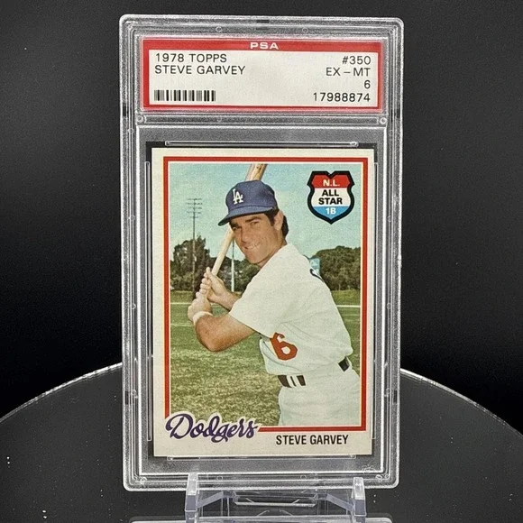 1978 Vintage Topps #350 Steve Garvey PSA 6 Dodgers