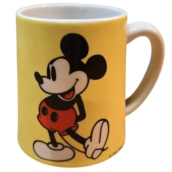 Vintage Mickey Mouse Club March Tune MUSICAL MUG Made‎ in Japan